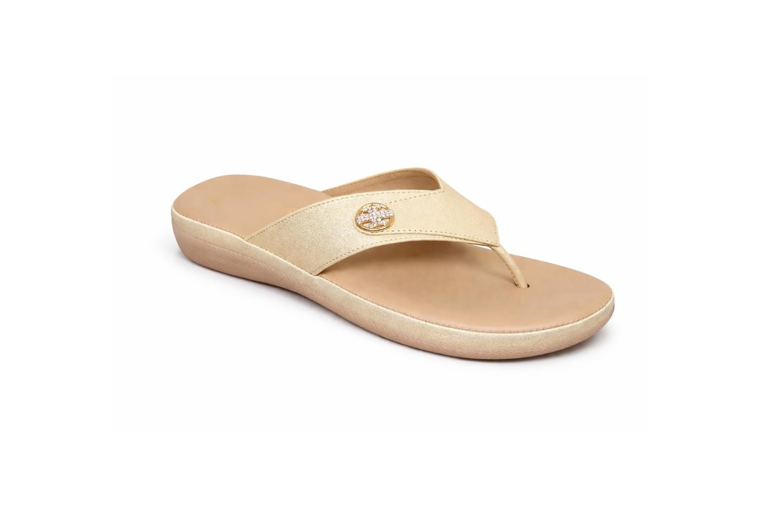 Women’s Cream Synthetic Leather Flat Sandals | Trendy Comfortable Casual Wear Footwear-image-25