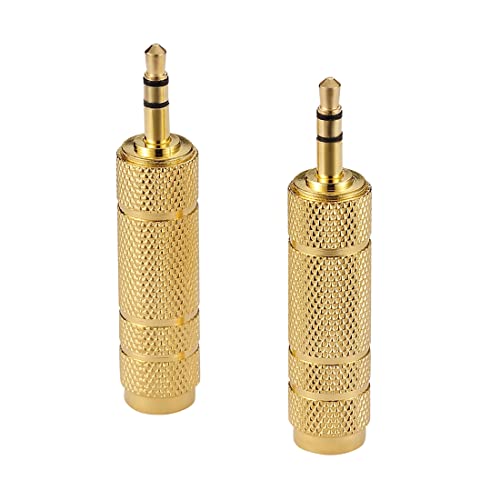 Adaptateur 6.35mm femelle vers 3.5mm mâle pour un transfert audio fluide sans interférence