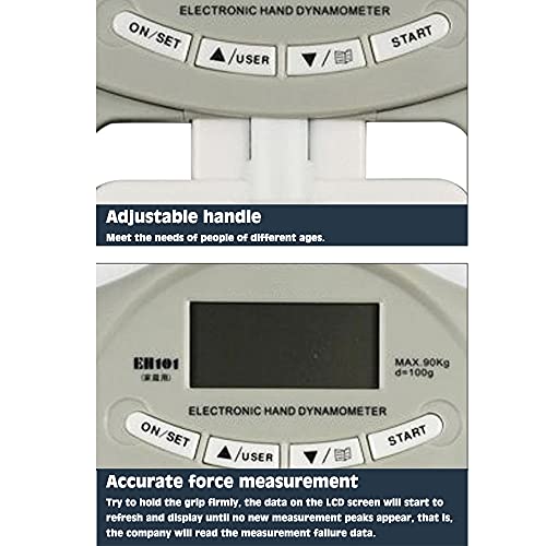 Syksol Guangming - Digital Hand Dynamometer Grip Power Strength Meter Grip Strength Tester Auto Capturing Hand Grip Power #TOP5
