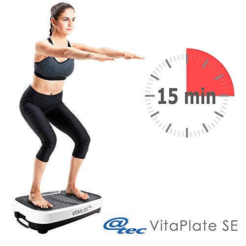 @tec Vitaplate Vibrationsplatte SE, Ganzkörper Trainingsgerät, Fitnessstation Vibrationsgerät, incl Pulsoximeter – Bild 4
