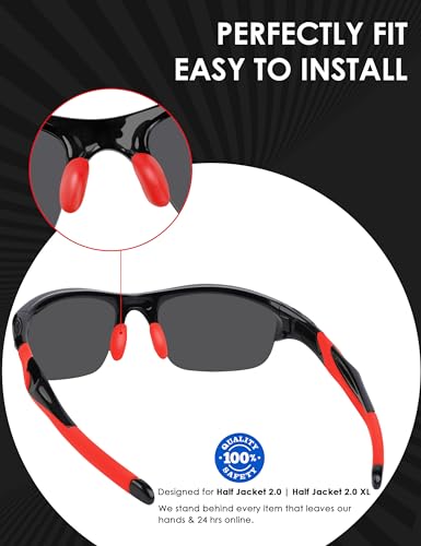 Image of BLAZERBUCK Replacement Sock Kits Earsocks & Nosepieces for Oakley Half Jacket 2.0 XL Sunglass