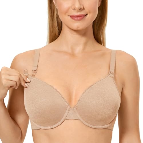 Image of Gratlin Women's Underwire Nursing Bras Support Full Coverage Lightly Padded Maternity Bra for Breastfeeding