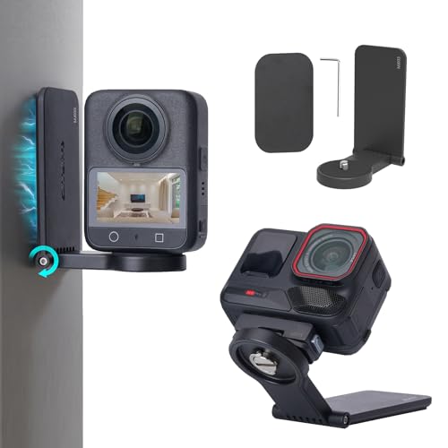 Image of Magnetic Mount Stand Compatible for DJI OSMO 360, Magnet Steering Holder Bracket with 1 /4 Screw for Action Camera, Stand Base for Insta360 X5 /X4 /X3 /GO 3S /GO Ultra /Pocket 3 /Action 5Pro /Hero13