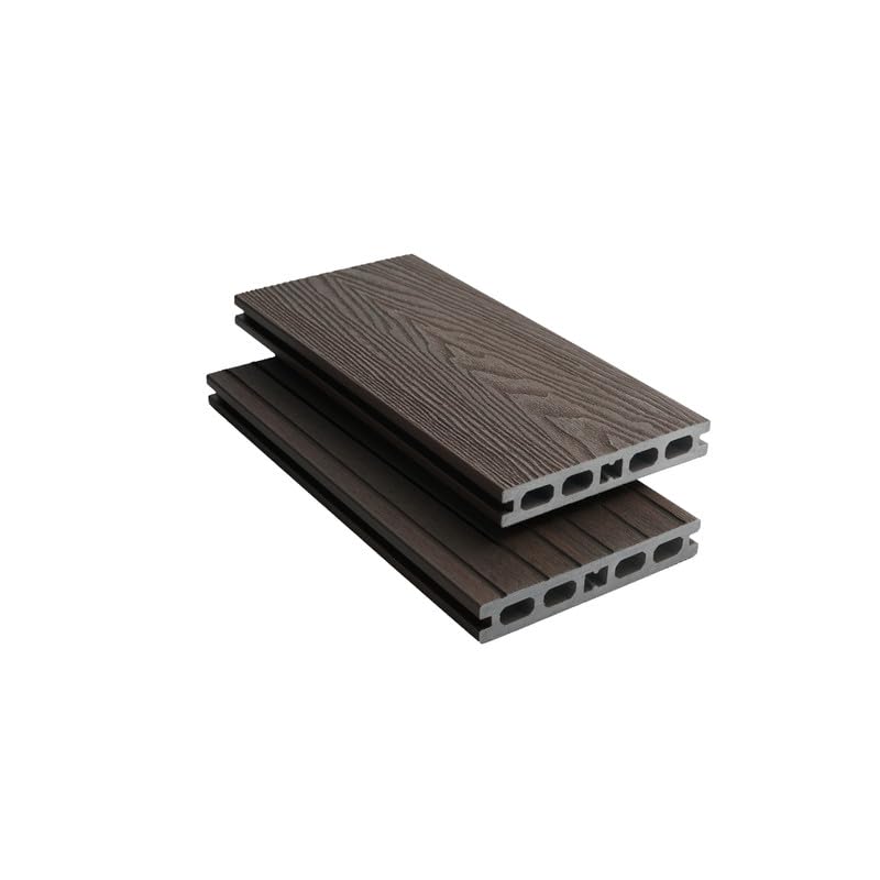 Tuda Grass Direct Composite Decking Board 4.8m – Premium Co-Extrusion Woodgrain Effect - Walnut