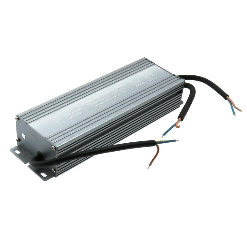 VoltShine Fonte 300 W 12 VDC, IP65. Ideale per strisce LED esterne. Offre durata ed efficienza, garantendo una fornitura costante e affidabile per tutti i tuoi impianti di illuminazione a LED.