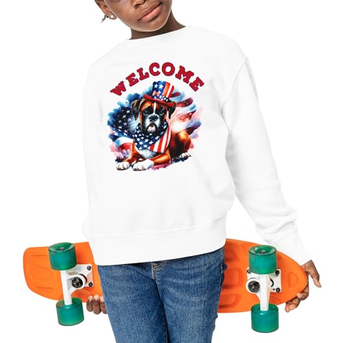 Dog Patriotic Welcome for 4th of July Independence Day Adult Youth T-shirt Hoodie Sweatshirt4