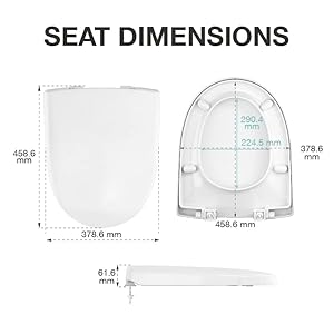 Kohler Odeon 8827IN-2-0 Quiet-Close Plastic Toilet Seat (White, 1 Piece)