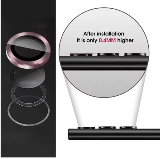 Image of VIYAN Metal Ring Camera lens Protector Compatible With Vivo X200T 5G | Anti-Scratch | HD Clear | Scratch Resistant | Camera Tempered Glass | Pack Of 1 |