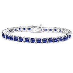 Created Blue Sapphire - Sterling Silver