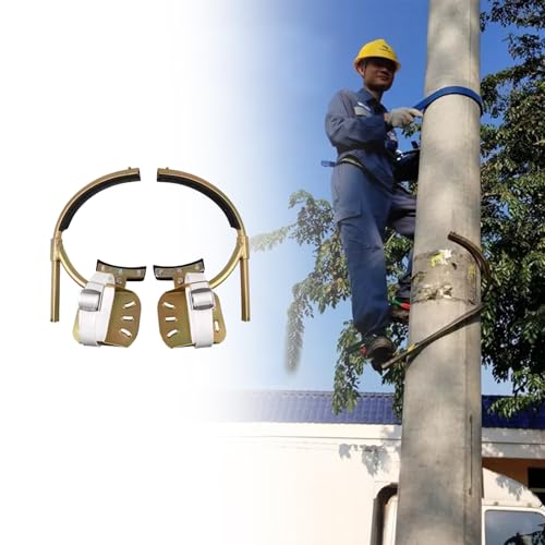 Picos de escalada en poste - Botas de escalada de árboles con arnés, kit de engranajes de diámetro ajustable para caza y observación, ideal para electricistas y trabajos en árboles
