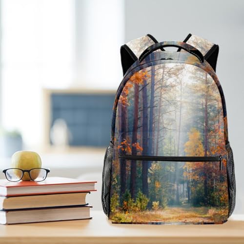 Sac de voyage décontracté imprimé forêt d'automne multicolore 40cm - 5