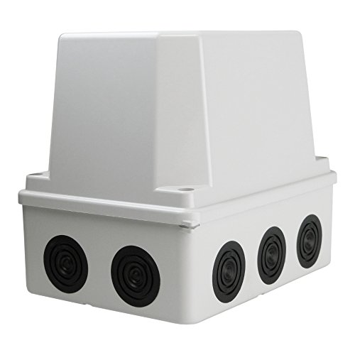 Preisvergleich Produktbild Abzweigkasten 150x110x135 10 Dichtmembranen IP65 Aufputz Abzweigdose Verbindungsdose Industriegehäuse 008.PG.CA.G M-L 2701