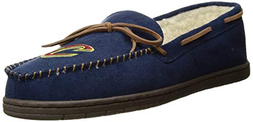 FOCO NBA Cleveland Cavaliers Mens Team Color Big Logo Moccasin SlippersTeam Color Big Logo Moccasin Slippers, Team Color, XL / 13-14