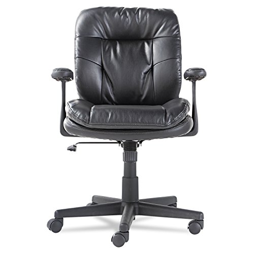 Oif Executive Swivel/Tilt Chair Fixed T-Bar Arms, Black #TOP5