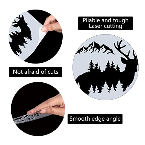 GORGECRAFT Sika Deer Stencil Template 11.8x11.8 Inch Elk Plastic Drawing Sign for Painting on Wood Wall Floor Canvas Scrapbook Card DIY Art Crafts - Image 3