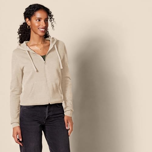 Image of Amazon Essentials Women's Midweight Fleece Full-Zip Hoodie with Drawstring (Available in Plus Size)