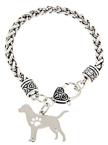 Best Labrador Mom Ever Labrador Retriever Bracelet Gift Silhouette Charm Bracelet Silver-Tone Bracelet Gift for Lab Labrador Owner Jewelry Box