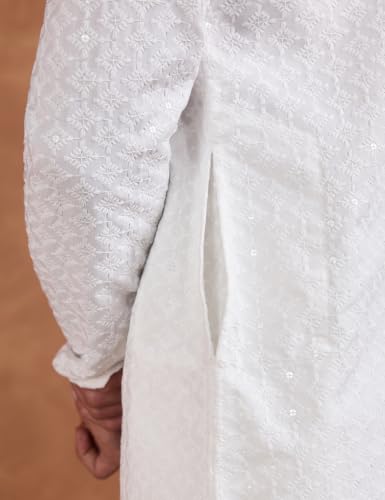 Image of Symbol Premium Men's Embroidery Sequined Long Kurta
