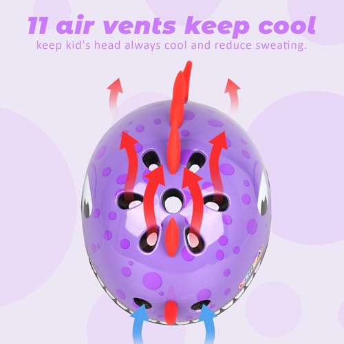 Image of Toddler Kids Bike Helmet, Adjustable and Multi-Sport, 3 Sizes for Ages 1-2-3-5-8-14 Years Child Infant Boys Girls