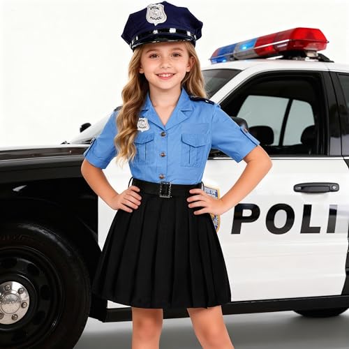 Disfraz de Policía para Niñas 9-10 Años KIDIN miniatura 3