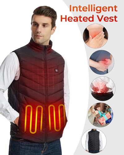 Image of Heated Vest for Men and Women,Lightweight Heating Vest for Winter Outdoor Hunting Skiing etc (Battery Not Included)
