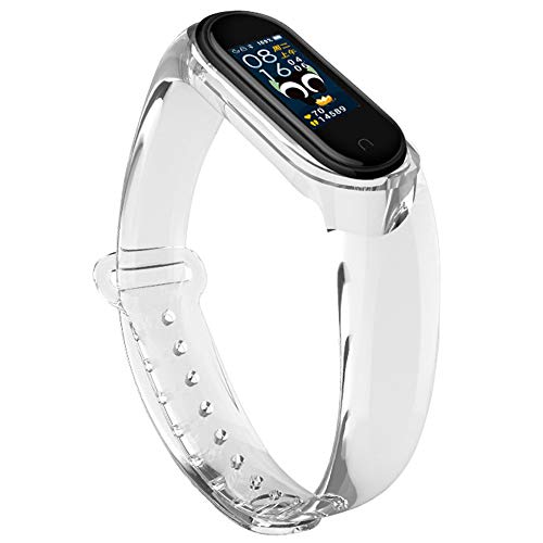 Miimall�y�N���A�z Xiaomi Mi Band 5/Mi Band 6�N���A�o���h �V���I�~ �~���o���h5 �����x���g TPU�o���h ���� ���K�ȃf�U�C�� �ȒP��t ���߉\ �V���I�~ �o���h 6 �o���h