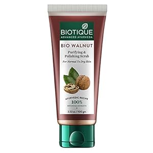 Biotique Walnut Exfoliating & Polishing Face Scrub For Normal to Dry Skin, 100gm