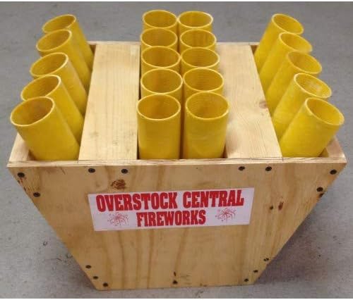 Fireworks Fan Rack 20 Shot With 1.75" Fiberglass Mortar Tubes