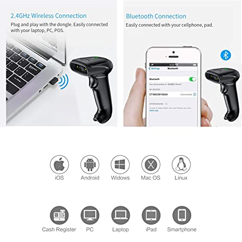 Save 10% On Symcode Bluetooth Wireless Barcode Scanner + Symcode Universal Barcode Scanner Stand Hands Free Stand #TOP3
