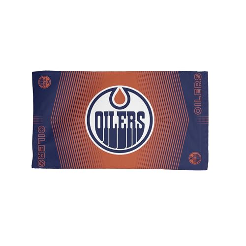Edmonton Oilers NHL Hussle Micro Fiber Sports Towel 24 x 42 Inches
