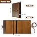 Jack&Chris Leather Bible Cover, Leather Book Cover for Men and Women, Bible Holder Strap Bible Cover Gifts, JC61-8M