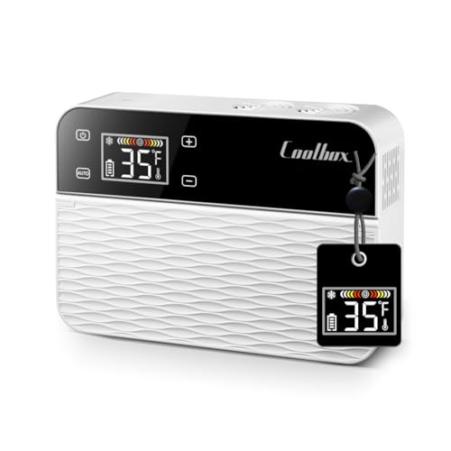 QIRDLP Insulin cooler travel box,Mini insulin travel case,medicine cooler,Portable Diabetic Box Keeping Cooling35℉ ~ 46 ℉ car Cooler Box,LED Display (mini Fahrenheit temperature)