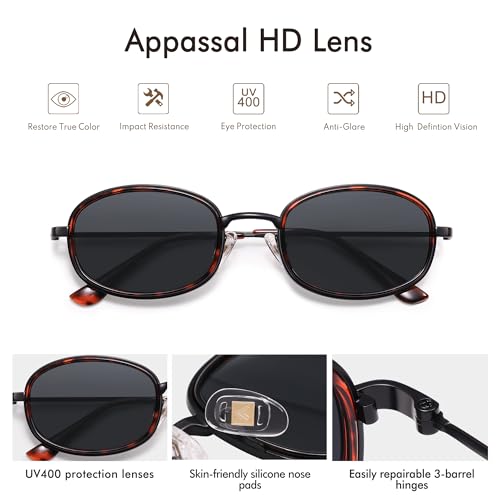 Retro Oval Sunglasses for Women Men Trendy Large Round Y2k Sunnies AP3681