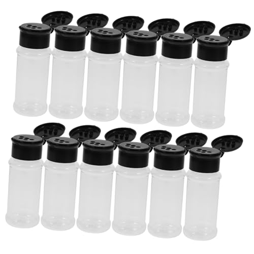 NAMOARLY 100ml Capacity Spice Bottle Condiment Set Salt Pepper Shaker Sauce Dispenser Bottle Mini Seasoning Jars Kitchen Seasoning Containers