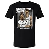 500 LEVEL Victor Wembanyama & Stephon Castle San Antonio Spurs Step Brothers Shirt (Black, Small)