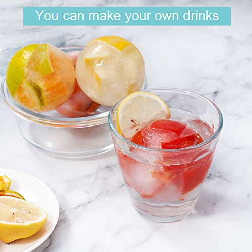 Round Ice Cube Mold, Easy Release Ice Ball Mold Ice Cube Trays Silicone Ice Cube Tray Large Ice Cube Tray for Whiskey, Cocktail Flexible