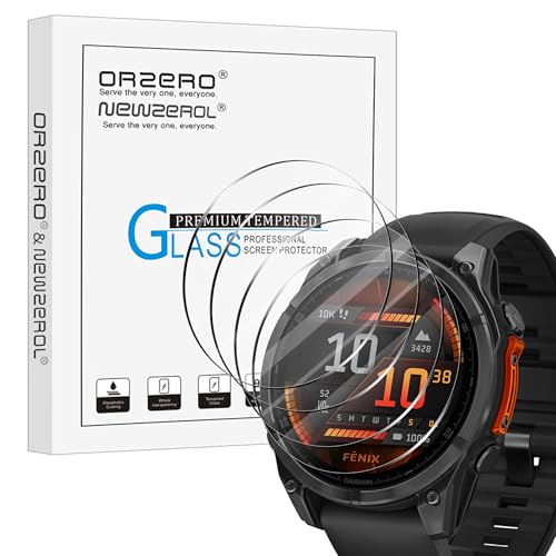 NEWZEROL 4 Pezzi Vetro Temperato Compatibile per Amazfit Balance 2, AntiGraffio Alta Risoluzione Senza Bolle Pellicola Protettiva per Amazfit Balance 2
