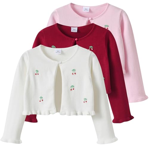 Girls Cardigan Dress Cover Up Kids Long Sleeve Open Front Bolero Shrug Cropped Jacket for Birthday Wedding Party3