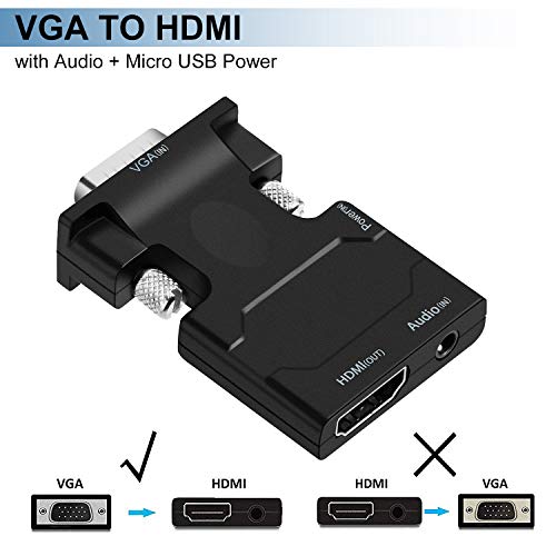 Preisvergleich Produktbild HDMI auf VGA Adapter, VGA