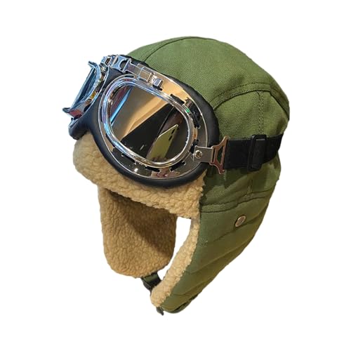 Lista de Gorros de aviador para Mujer - los preferidos. 47 Sombrero De Disfraz De Piloto Con Gafas | Accesorios De Disfraz De Sombrero De Aviador Orejeras De Piel Con Gafas | Pilot Gifts Aviation, Gorro De Piloto De Aviador Unisex...