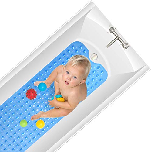 Yueetc Bathroom Mat for Tub, 35 x 16 inch Extra Soft and Absorbent
