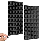 80 Stück Gummipuffer Gummifüße Selbstklebend, 2 Größen Schwarz Selbstklebende Gummifüße Bumper, Silikon Anti Vibration Pads für Lautsprecher Elektrogeräte