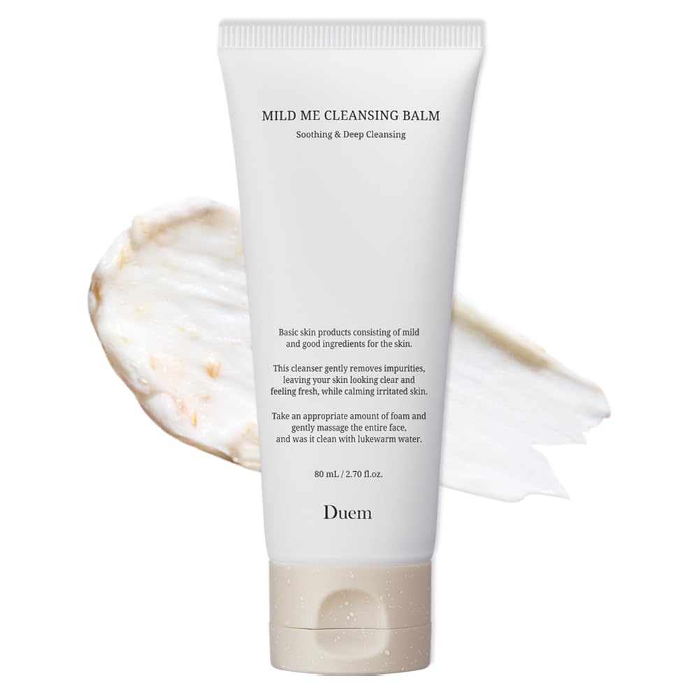 DUEM Mild Me Cleansing Balm for face – Transforming Daily Cleanser for Sensitive Skin, Balm-to-Foam Face Wash, PH Balancing, Hydrating Rice Extract,
