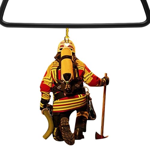 Weihnachts-Feuerwehr-Anhänger – Feuerwehrbaum-Ornament zum...