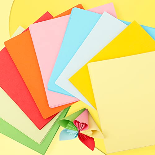 Origami Paper, 200 Sheets 20 Vivid Colors Double Sided 6 Inch Square Origami Paper Packs For Arts And Crafts. #TOP4