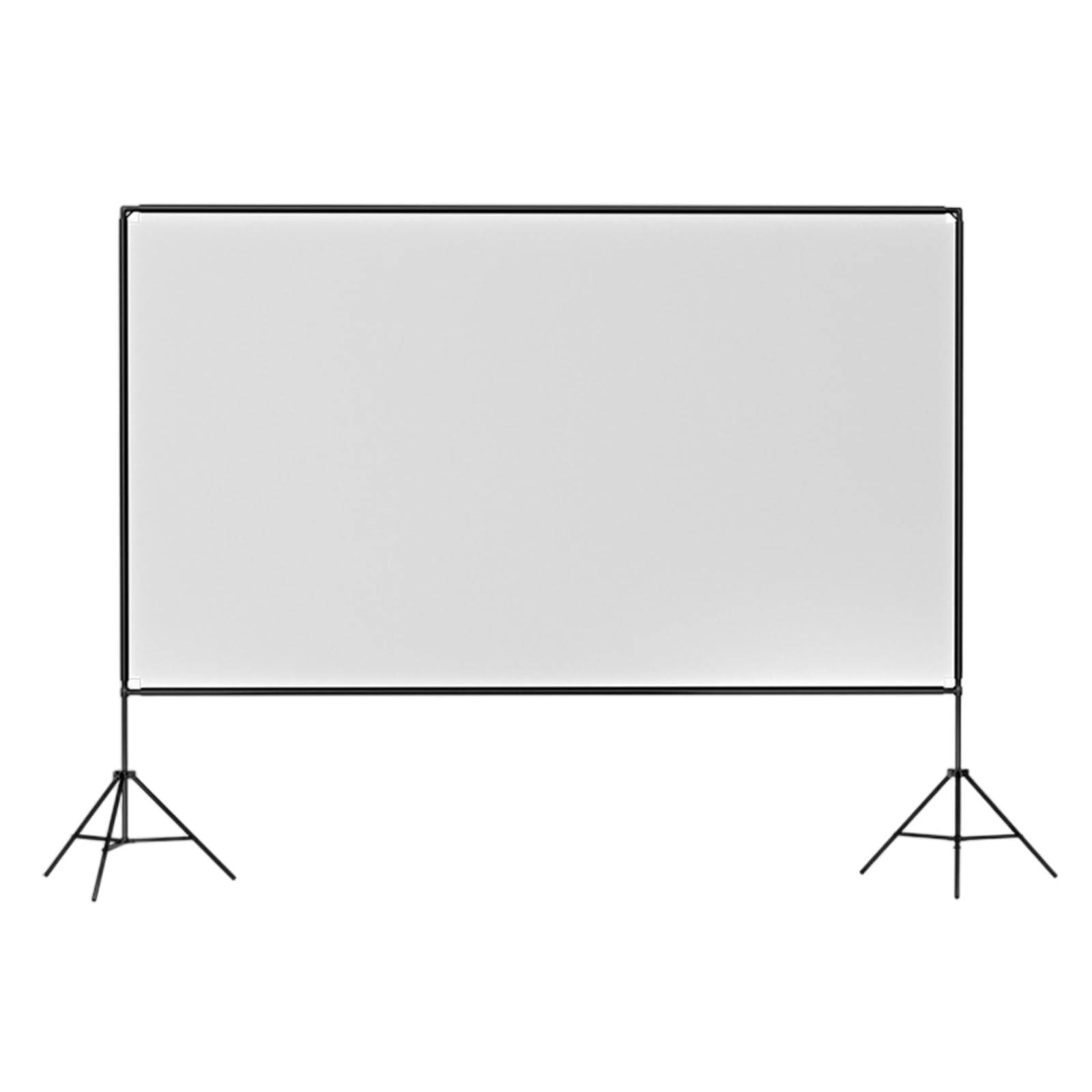 Proyector de pantalla de 120 pulgadas con trípode, pantalla de proyección con soporte, 4K 16:9, pantalla de proyección de doble cara, pantalla de proyección portátil, proyección frontal y trasera de