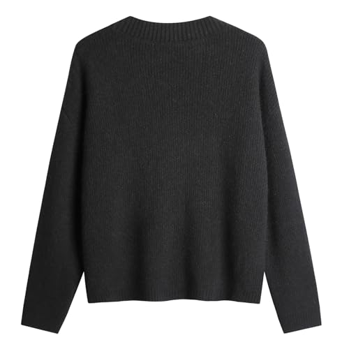 Image of Women's Knit Cardigans Open Front Long Sleeve V Neck Button Down Loose Cardigan Sweaters Cable Knit Outwear Coats