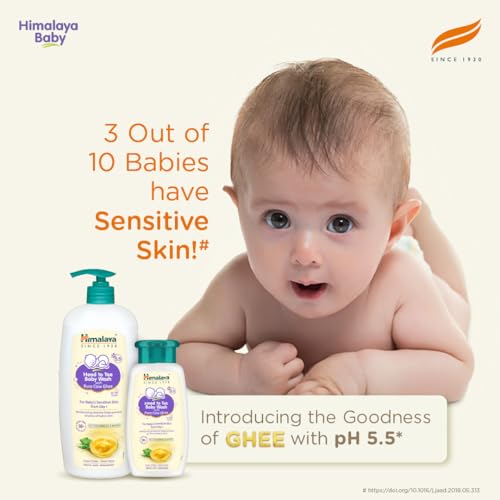 Image of Himalaya Head To Toe Baby Wash With Pure Cow Ghee 700Ml|Ph5.5|Aloe Vera|Soap Free |Safe For Newborn|For Baby's Sensitive Skin From Day 1|No Parabens|No Phthalates|No Sulphates|Dermatologically Tested