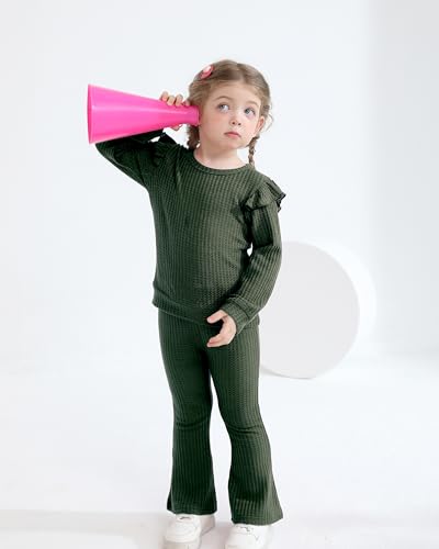 Image of Weebaby Toddler Girl Clothes Infant Girl Sweatsuit Baby Pant Set Outfits Fall Winter Clothing Little Clothes for Girl