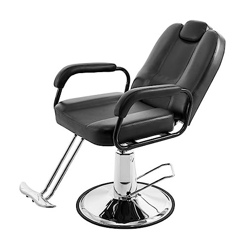 Sedia da barbiere regolabile con pompa resistente per salone e spa ad alta capacità con schienale confortevole, design ergonomico, attrezzatura professionale per lo styling dei capelli